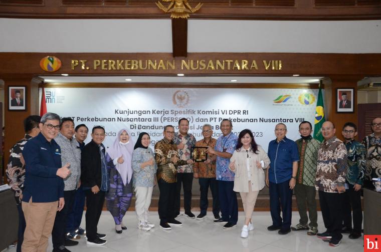 Kunjungan Spesifik Komisi VI ke PTPN III dan VIII, Nevi Zuairina Minta Ketahanan Pangan...