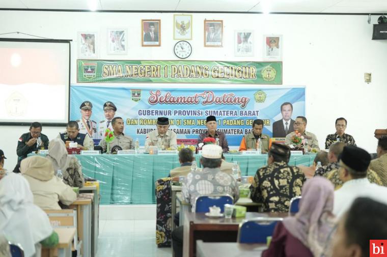 Kunjungi SMA dan SMK di Pasaman, Gubernur Mahyeldi : Pendidikan Tonggak Utama Memacu...