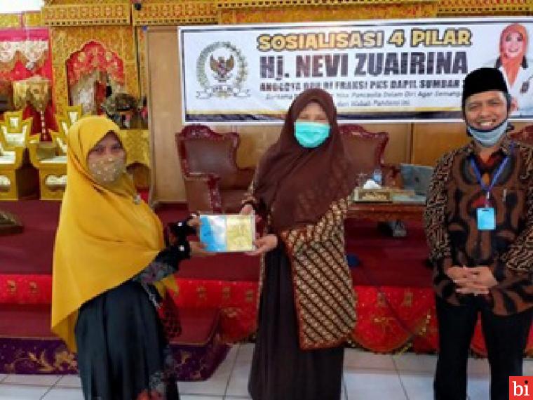 Lakukan Sosialisasi Empat Pilar, Ini Pesan Nevi Zuairina untuk Kaum Muda di Sumbar