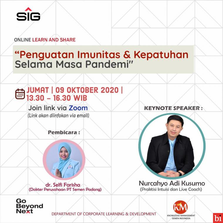 Learn and Share SIG, Agar Imun Meningkat Lakukan Self Healing dengan Memperbaiki Pikiran