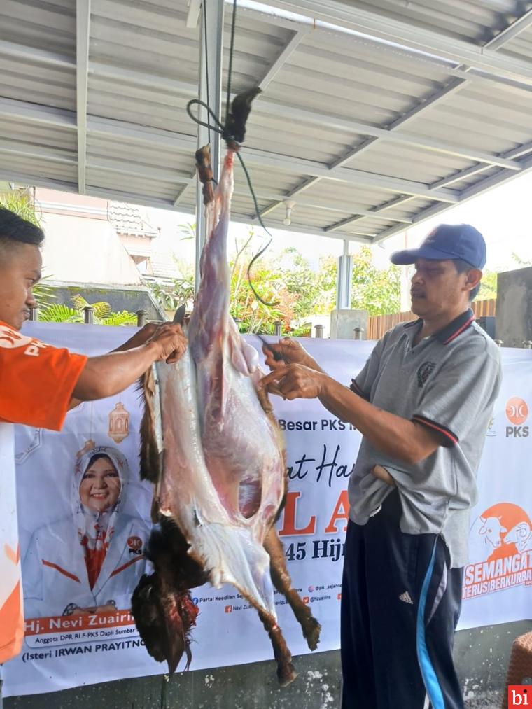 Legislator Sumbar Nevi Zuairina Tebar Qurban di DPD, DPW dan DPP PKS