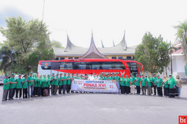 Lepas Peserta Penas Tani ke Padang, Bupati Benny Utama : Ikuti Ajang Penas Sebaik Baiknya