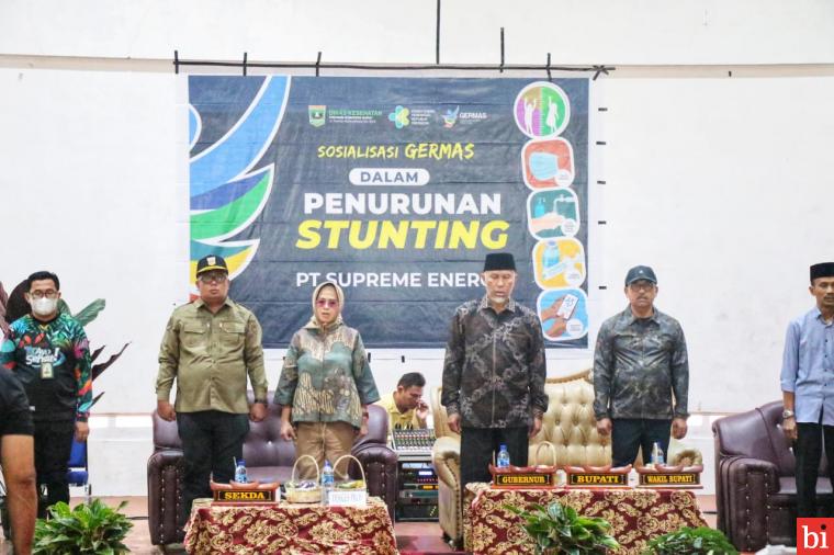 Luncurkan Germas Penurunan Stunting, Gubernur Ingatkan Pentingnya Hidup Sehat