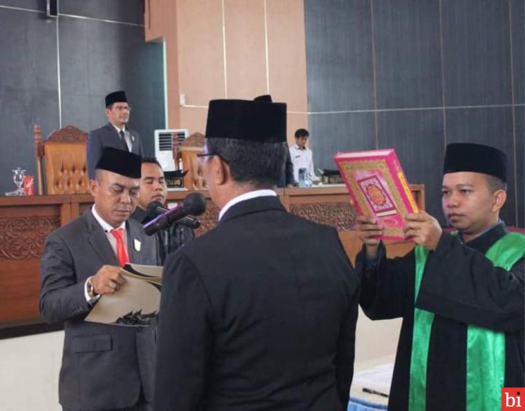 M. Nur Dilantik sebagai PAW Anggota DPRD Sisa Masa Jabatan 2019-2024