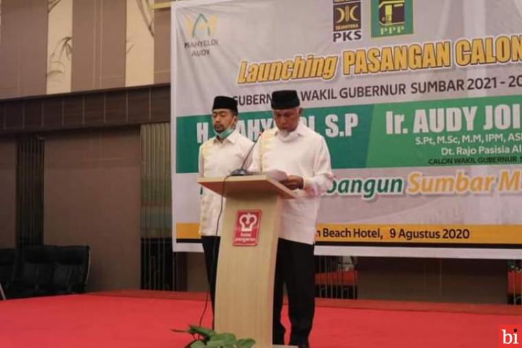 Mahyeldi - Audy Resmi Berpasangan, Basamo Mambangun Sumbar Madani