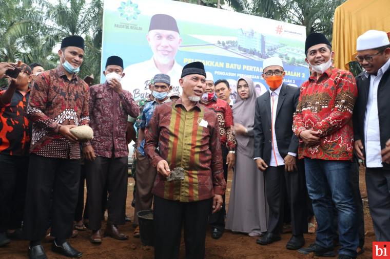 Mahyeldi Hadiri Peletakan Batu Pertama Pesantren Ar Risalah 2 di Airpura Pessel