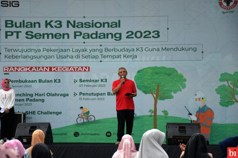 Memperingati Bulan K3 Nasional, Semen Padang Launching Hari Olahraga Tahun 2023