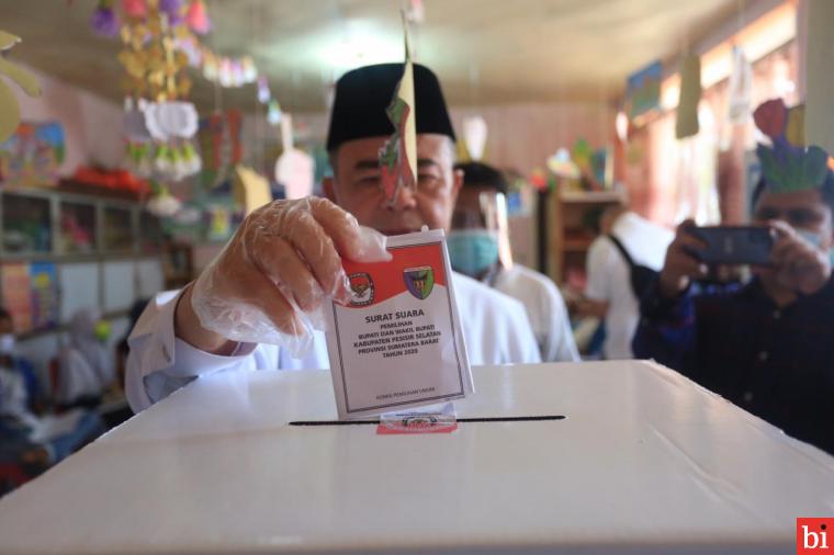 Mencoblos di Kampung Halaman, Nasrul Abit Ajak Masyarakat Datang ke TPS