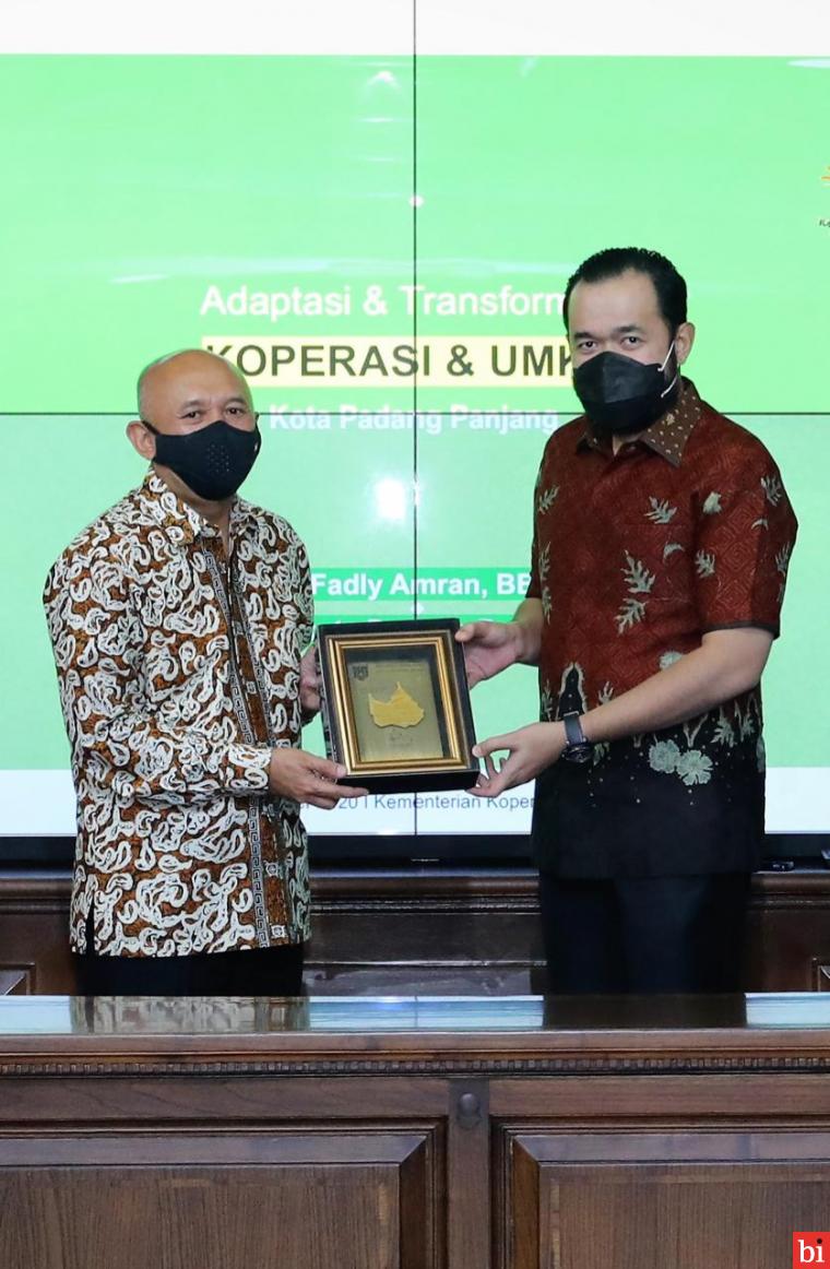 Menkop UKM Teten Masduki Dukung Penuh Langkah Pemko Padang Panjang Fokus pada UMKM