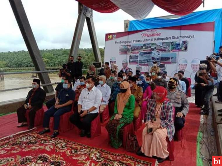 Menteri PUPR Resmikan Jembatan Pulai Dharmasraya dan 9 Pembangunan Infrastruktur lainnya