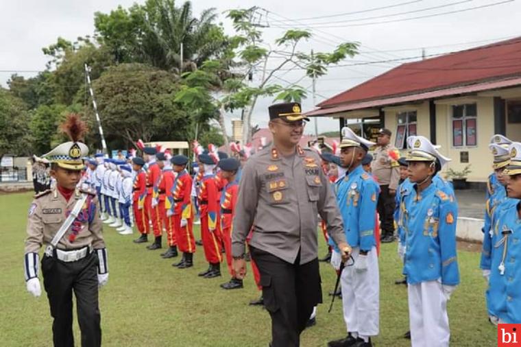 Meriahkan HUT Kabupaten Dharmasraya Ke-19, Polres Adakan Lomba PBB