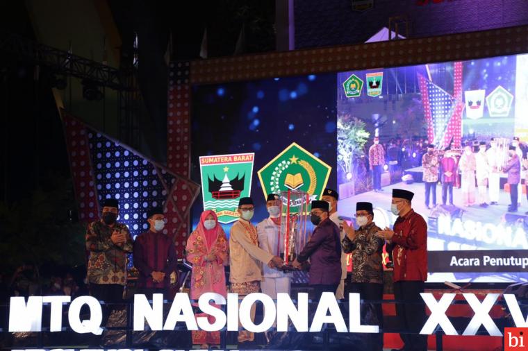 Nevi Zuairina Apresiasi Sumatera Barat Juara Umum MTQ Nasional XXVIII