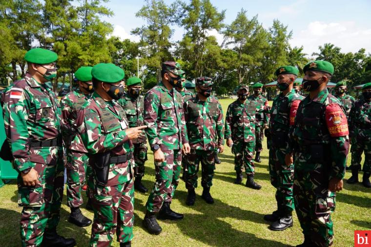 Pangdam I/BB Turun Langsung Periksa Kesiapan Yonif 131 BRS