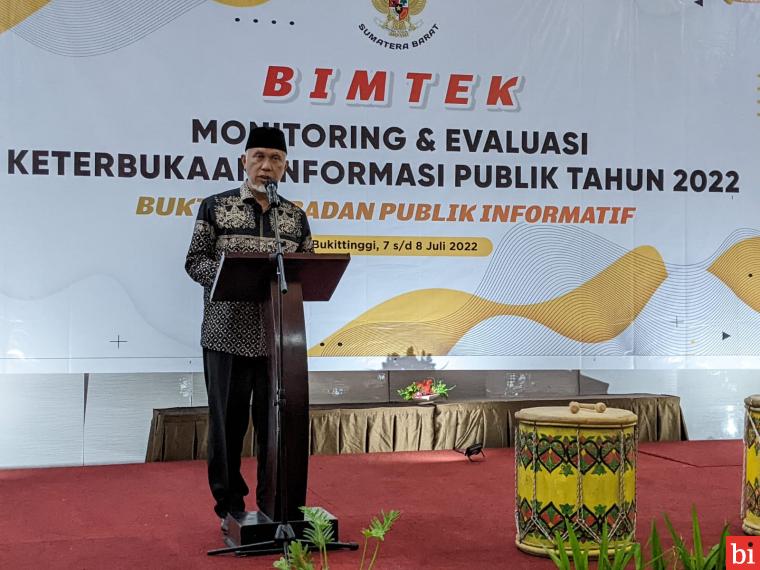 Pastikan Laksanakan KIP dengan Serius di Sumbar, Mahyeldi Launching Monev Badan Publik