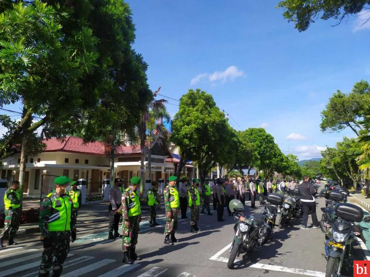 Patroli Skala Besar Digelar Tim Gugus Tugas Penanggulangan Covid-19 Bukittinggi