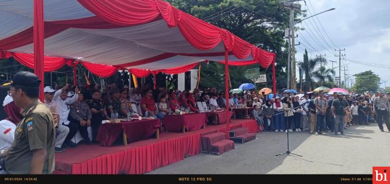 Pawai Budaya HUT Dharmasraya ke-20 Berlangsung Meriah, Warga Tumpah Ruah Nikmati Hiburan