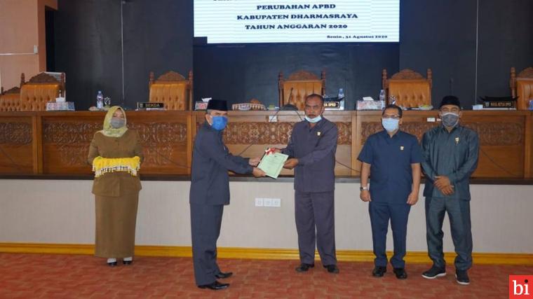 Pemkab Dharmasraya Sampaikan Ranperda Perubahan APBD kepada DPRD