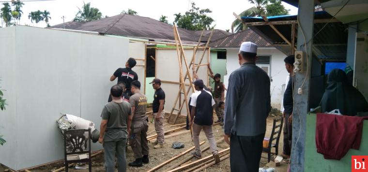 Pemkab Pasaman Barat Mulai Bangun Contoh Hunian Sementara Bagi Para Korban Gempa