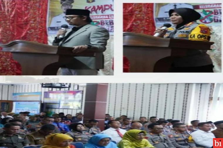 Pemko Bersama Polresta  Bukittinggi Launching Kampung Bebas Narkoba Pertama di Bukittinggi