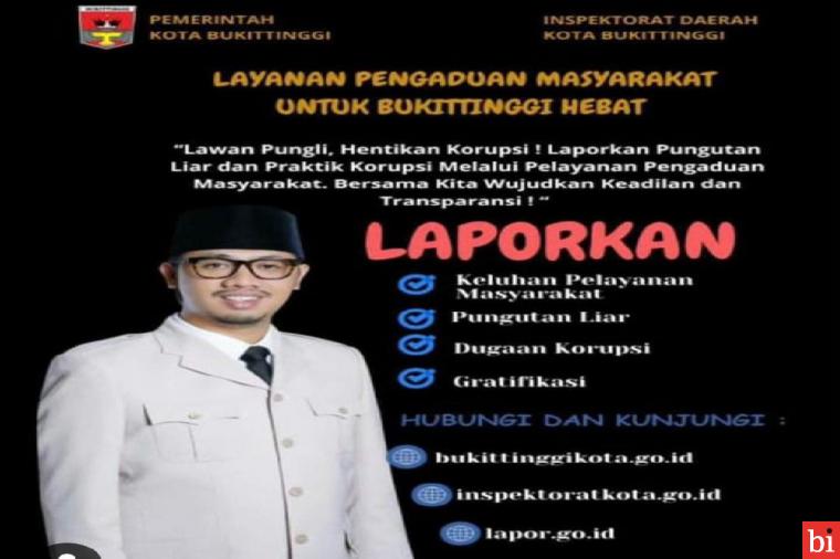 Pemko Bukittinggi Buka Layanan Pengaduan Masyarakat