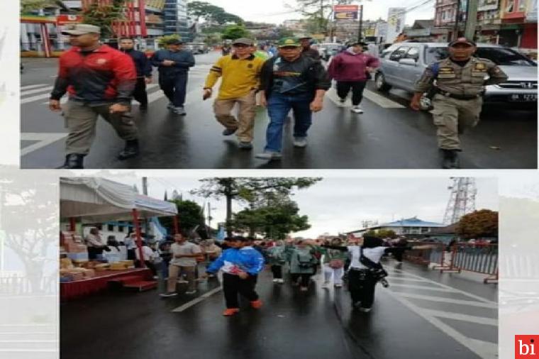 Pemko Bukittinggi Gelar Jalan Sehat Bersama Kopri dan Masyarakat