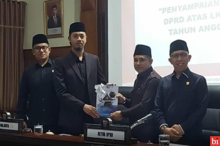 Pemko Bukittinggi Terima Rekomendasi Dari DPRD  Atas LKPJ Wali Kota Tahun 2023