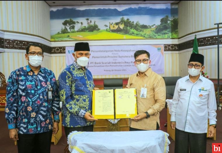 Pemprov Sumbar MoU Dengan BSI untuk Pengelolaan Dana Wakaf