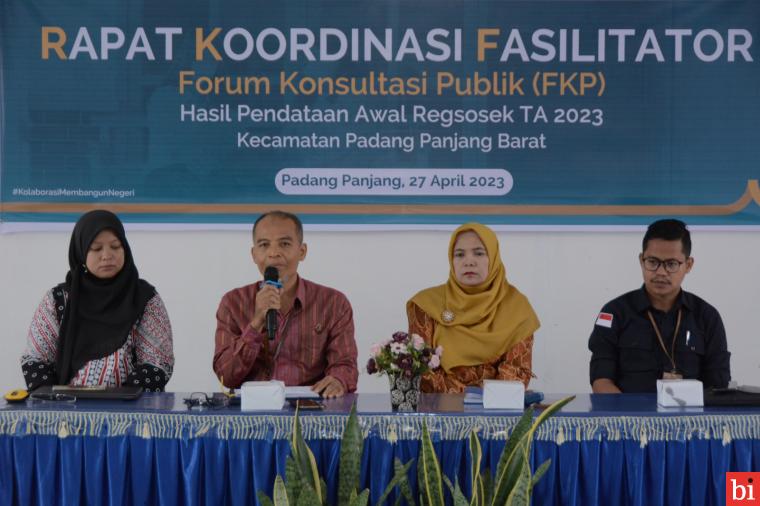 Pendataan Regsosek Selesai, BPS Padang Panjang akan Gelar Forum Komunikasi Publik