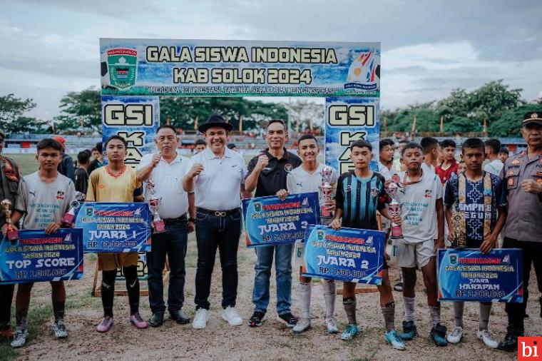 Penutupan Meriah Turnamen GSI Kabupaten Solok 2024 oleh Bupati Epyardi Asda