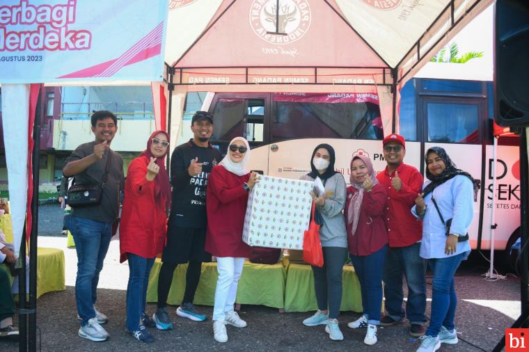 Peringati HUT RI ke-78, Semen Padang Gelar Donor Darah di GOR H Agus Salim