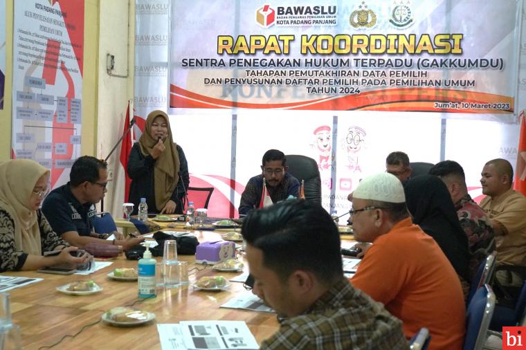 Perkuat Koordinasi, Bawaslu Gelar Rapat Fasilitasi Sentra Gakkumdu