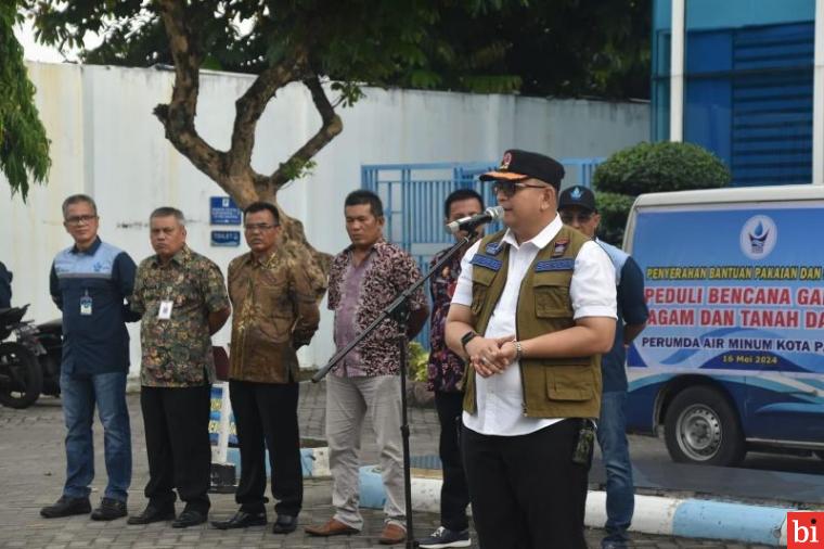 Perumda AM Peduli Banjir Bandang, Plh Wako Apresiasi