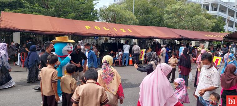 Peserta Anak Usia 6-11 Tahun Antusias Ikut Sumdarsin di Polda Sumbar