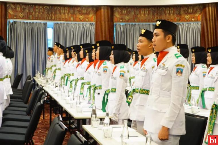 Peserta Paskibraka Dharmasraya dan Peserta Paskibraka Tingkat Provinsi 2023 Asal...