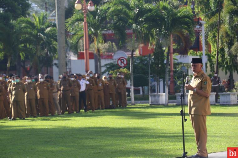 Pimpin Apel Perdana di Tahun 2022, Gubernur Instruksikan ASN Bekerja Profesional