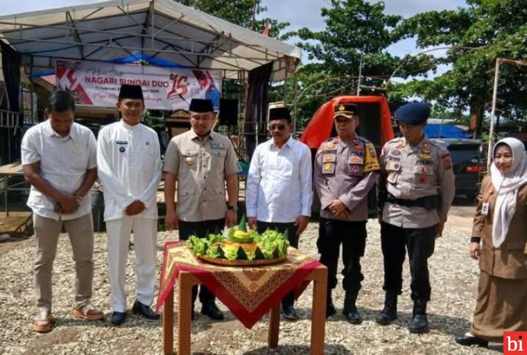 Pimpinan DPRD Kabupaten Dharmasraya Hadiri Hari Jadi Nagari Sungai Duo Ke-15