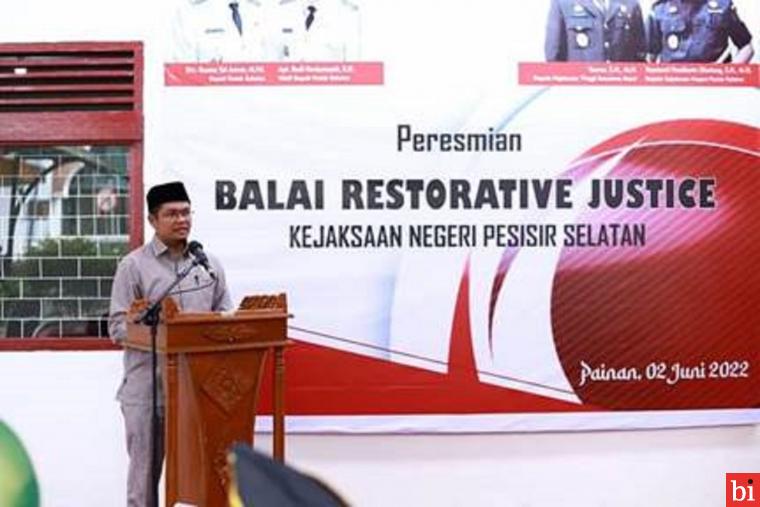 Pimpinan DPRD Pessel Hadiri Peresmian Balai Restorasi Kejaksaan Negeri Painan