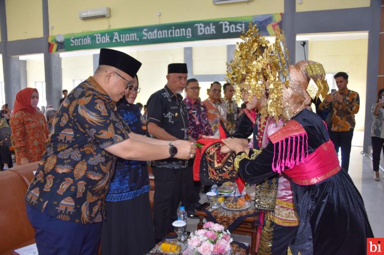 Pj Wako Andree Algamar Hadiri Peresmian BLUD UPTD BKOM dan Pelkes Sumbar