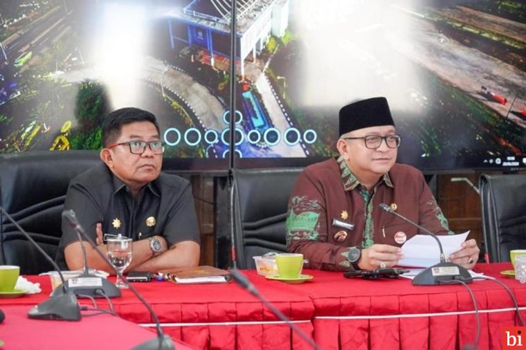 Pj Wako Andree Algamar Ikuti Rakor Bersama Mendagri RI