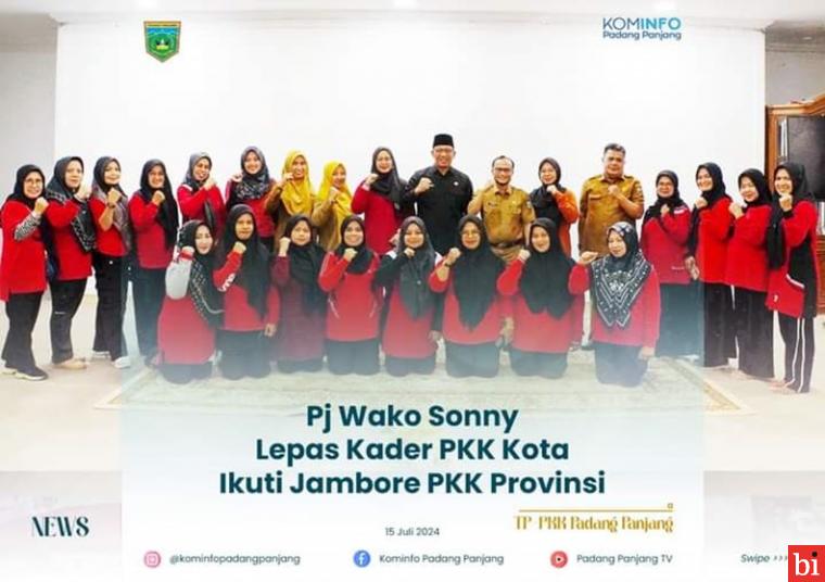 Pj Wako Sonny Lepas Kader PKK Kota Ikuti Jambore PKK Provinsi