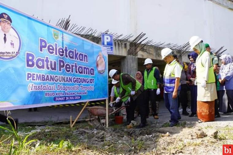 Pj Wako Sonny Letakkan Batu Pertama Pembangunan Gedung IDT RSUD