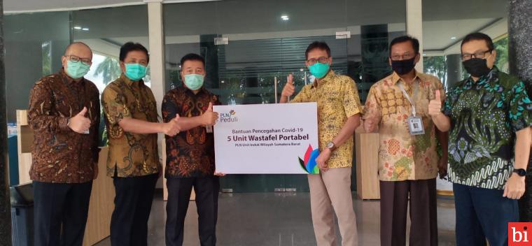 PLN Sumbar Serahkan Lima Unit Washtafel Portable Otomatis