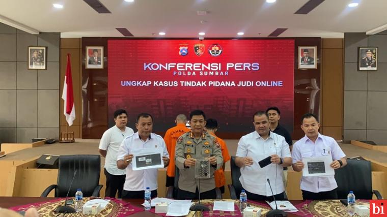 Polda Sumbar ungkap Pelaku Promosi Judi Online, 2 Pelajar Ditangkap