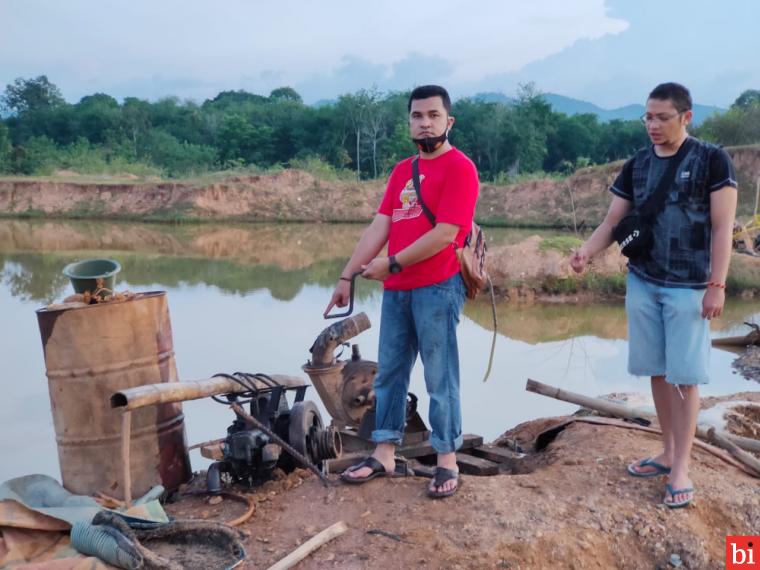 Polisi Sijunjung Amankan 12 Tersangka Illegal Mining, Satu Diantaranya Perempuan