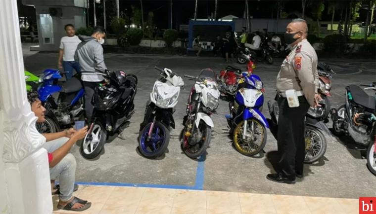 Polres Agam Amankan Belasan Sepeda Motor