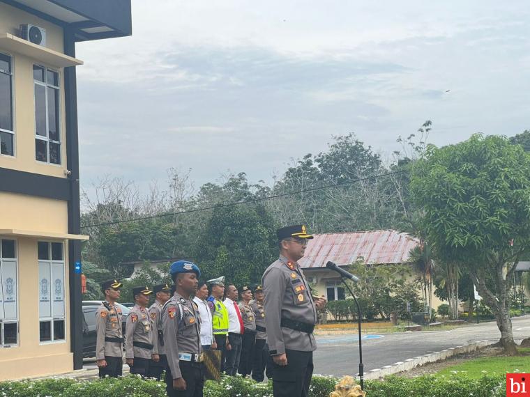 Polres Dharmasraya Gelar Apel Launching Pembentukan Polisi RW