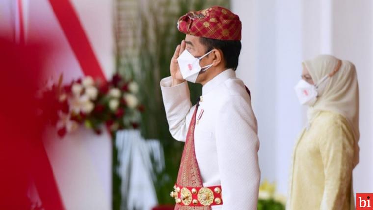 Presiden Jokowi Kenakan Pakaian Adat Lampung di HUT RI ke-76