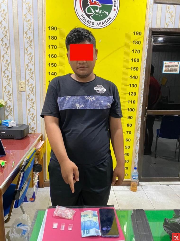 Pria Warga Kecamatan Rawang Panca Arga Diamankan Satres Narkoba Polres Asahan, Ini...