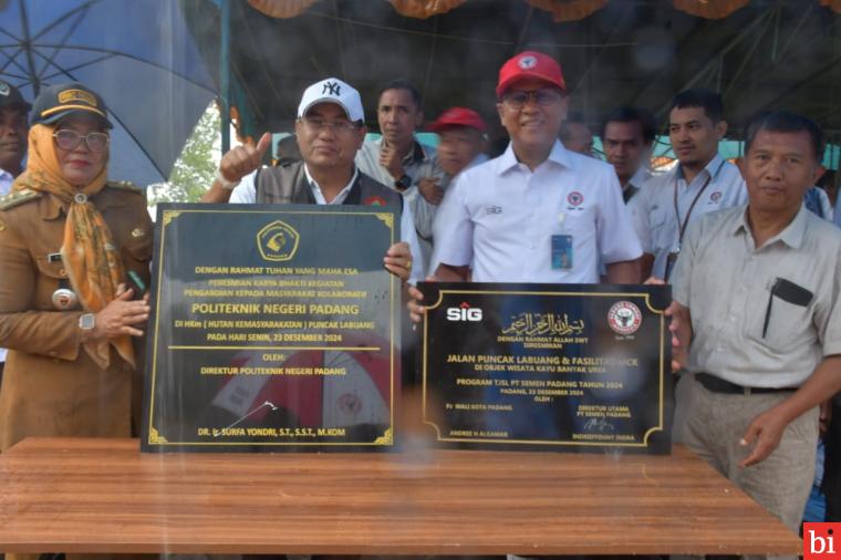 PT Semen Padang Dukung Infrastruktur HKm Puncak Labuang dan MCK Objek Wisata Kayu Banyak...