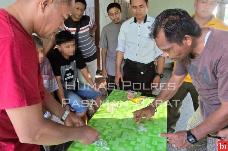 Puluhan Paket Sabu dan Dua Orang Pria Berhasil Diamankan Polres Pasaman Barat